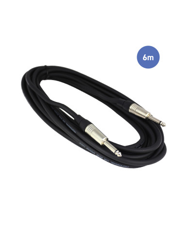 Câble 6m - JACK MONO Mâle - JACK MONO Mâle