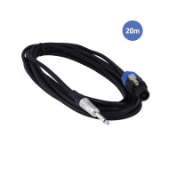 Câble 20m - JACK MONO Mâle - SPEAKON Mâle
