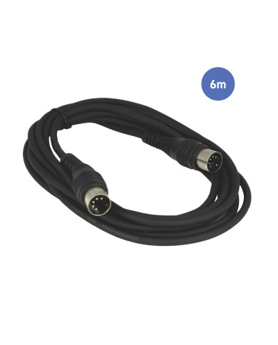 Câble 6m - MIDI DIN 5 PIN Mâle - MIDI DIN 5 PIN Mâle