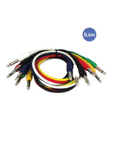 Câble 0,6m - JACK MONO Mâle - JACK MONO Mâle