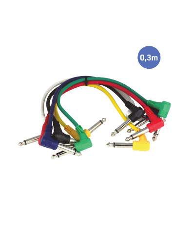 Câble 0,3m - JACK COUDE MONO Mâle - JACK COUDE MONO Mâle