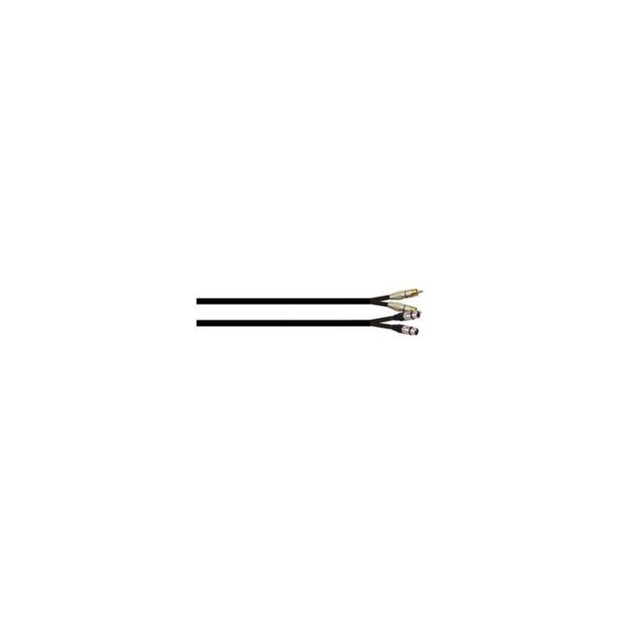 Câble 6m - XLR 3 PIN Femelle - RCA Mâle