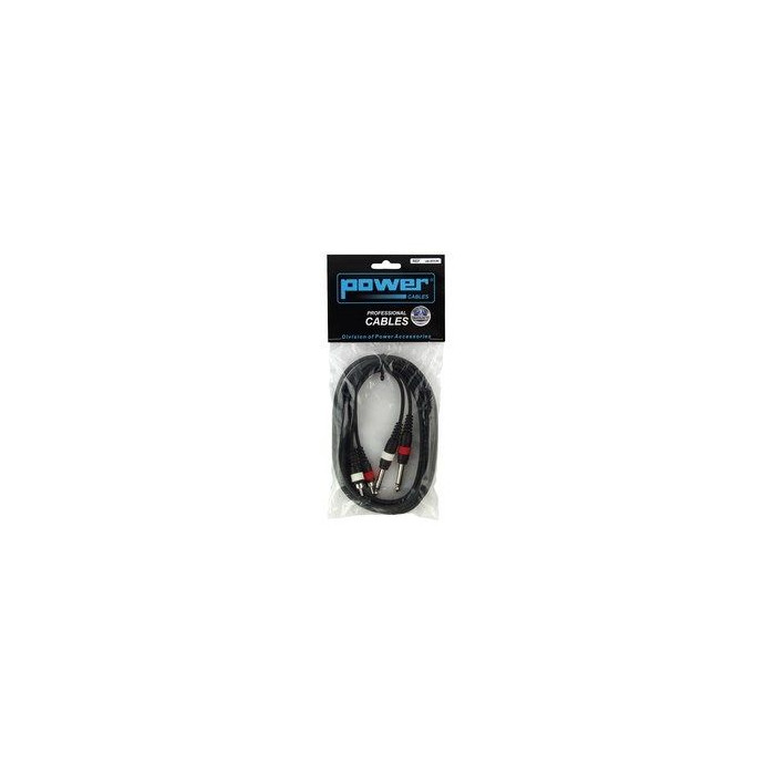 Câble 1,5m - JACK MONO Mâle - RCA Mâle