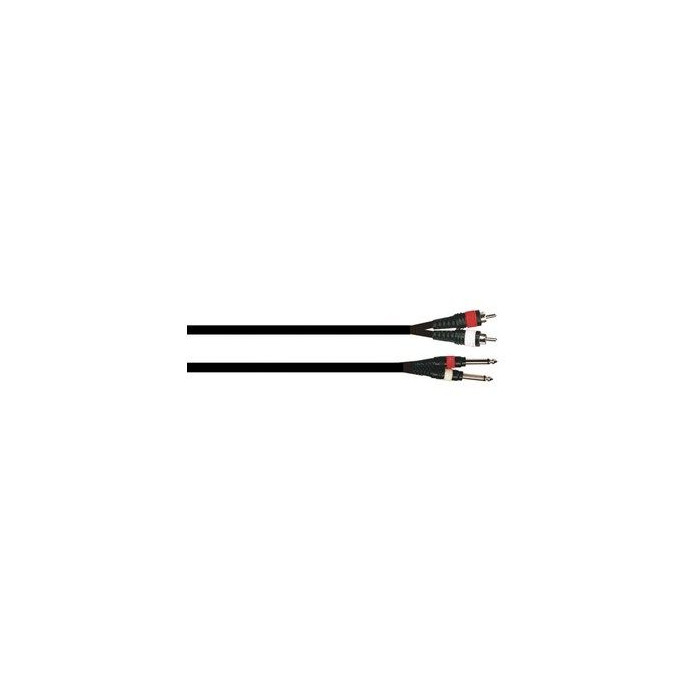 Câble 1,5m - JACK MONO Mâle - RCA Mâle