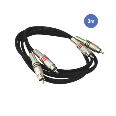 Câble 3m - RCA Mâle - RCA Mâle