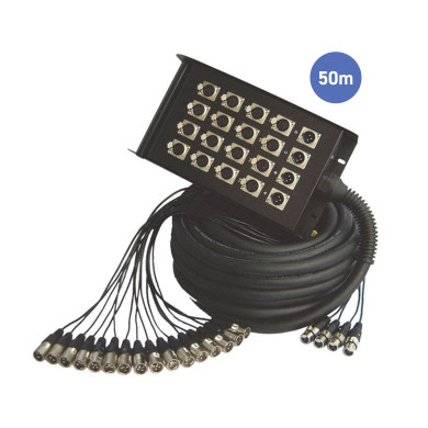 Multipaires Boîtier Scène 50m - 16 IN / 4 OUT