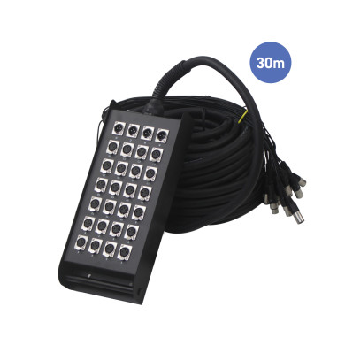 Multipaires Boîtier Scène 30m - 24 IN / 4 OUT