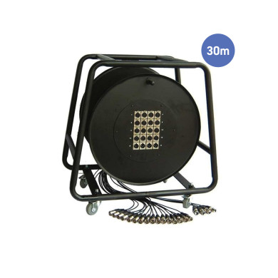 Multipaires Enrouleur 30m - 16 IN / 4 OUT