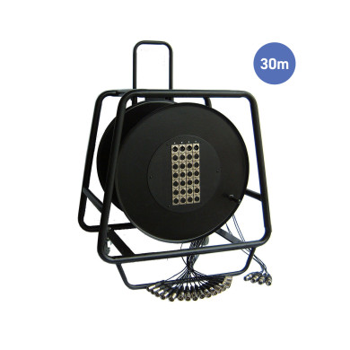 Multipaires Enrouleur 30m - 24 IN / 4 OUT