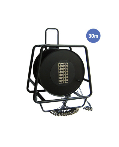 Multipaires Enrouleur 30m - 24 IN / 4 OUT