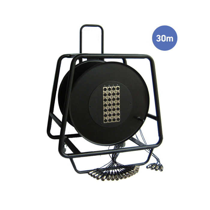 Multipaires Enrouleur 30m - 24 IN / 4 OUT
