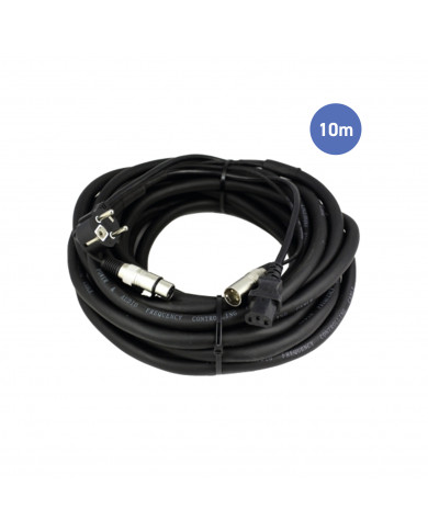 Câble d'alimentation 10m - XLR 3 PIN Mâle - XLR 3 PIN Femelle
