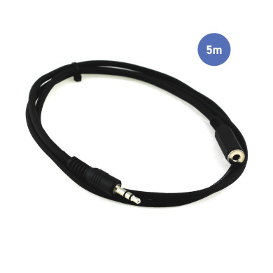 Câble 5m - MINI JACK STEREO Mâle - MINI JACK STEREO Femelle