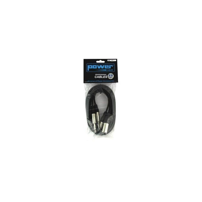 Câble 1,5m - XLR 3 PIN Mâle - JACK MONO Mâle