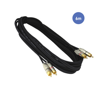 Câble 6m - RCA Mâle - RCA Mâle
