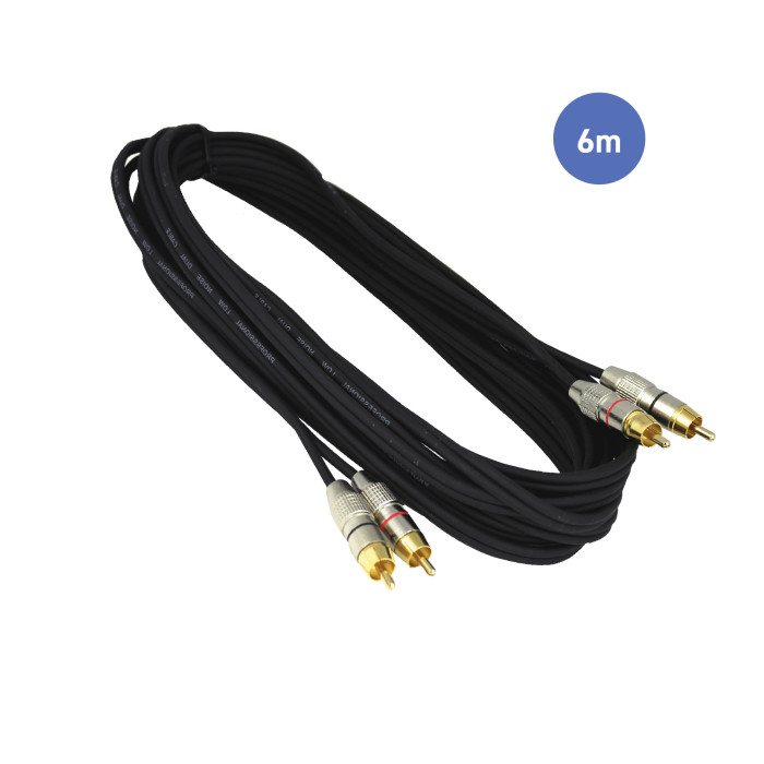 Câble 6m - RCA Mâle - RCA Mâle