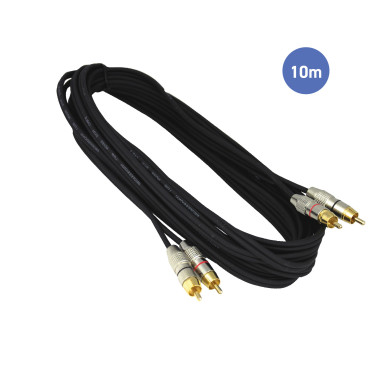 Câble 10m - RCA Mâle - RCA Mâle