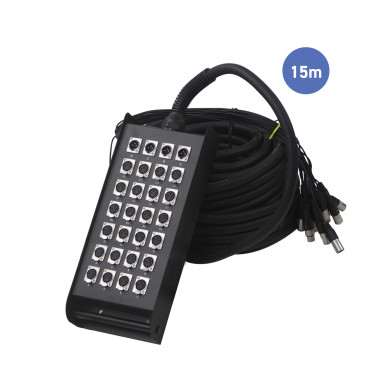 Multipaires Boîtier Scène 15m - 24 IN / 4 OUT