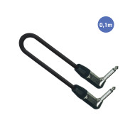Câble 0,1m - JACK COUDE MONO Mâle - JACK COUDE MONO Mâle
