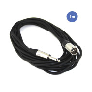Câble 1m - JACK MONO Mâle - XLR 3 PIN Mâle