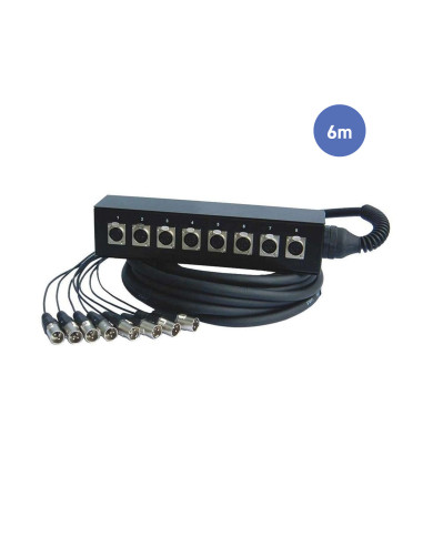 Multipaires Boîtier Scène 6m - 8 IN / 8 OUT