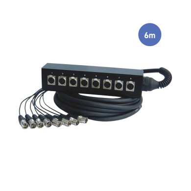 Multipaires Boîtier Scène 6m - 8 IN / 8 OUT