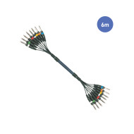 Octopaires 6m - JACK STEREO Mâle - JACK STEREO Mâle