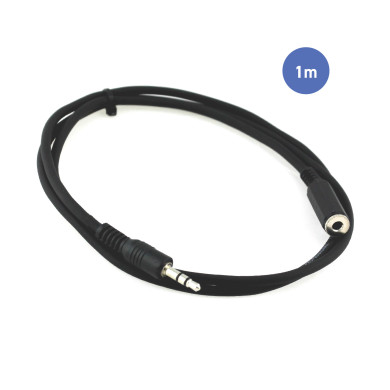 Câble 1m - MINI JACK STEREO Mâle - MINI JACK STEREO Femelle