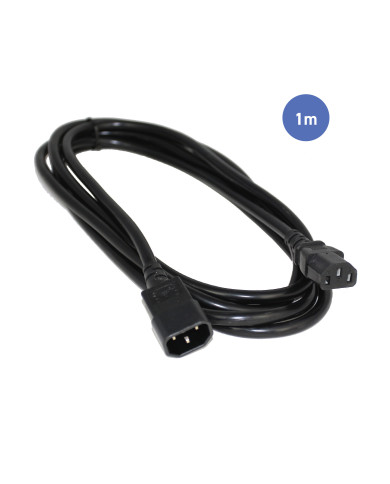 Câble d'Alimentation 1m - SHUCKO Mâle - SHUCKO Femelle