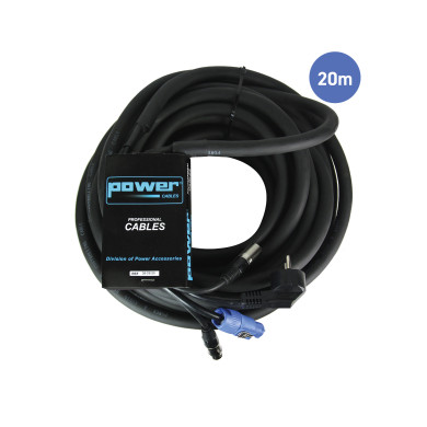 Câble d'Alimentation 20m - SHUCKO Mâle - XLR 3 PIN Femelle