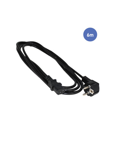 Câble d'Alimentation 6m - SHUCKO Femelle - Prise Electrique