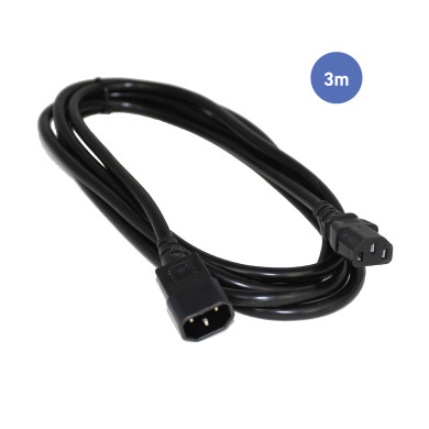 Câble d'Alimentation 3m - SHUCKO Mâle - SHUCKO Femelle