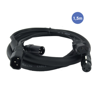 Câble 1,5m - SHUCKO Mâle - SHUCKO Femelle