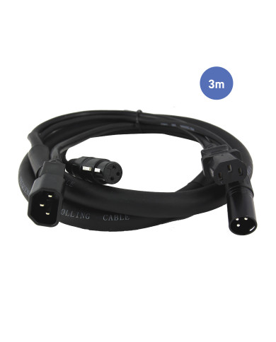 Câble 3m - SHUCKO Mâle - SHUCKO Femelle
