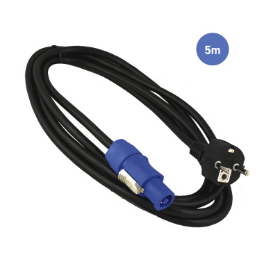 Câble 5m - POWERCON Mâle - Prise Electrique