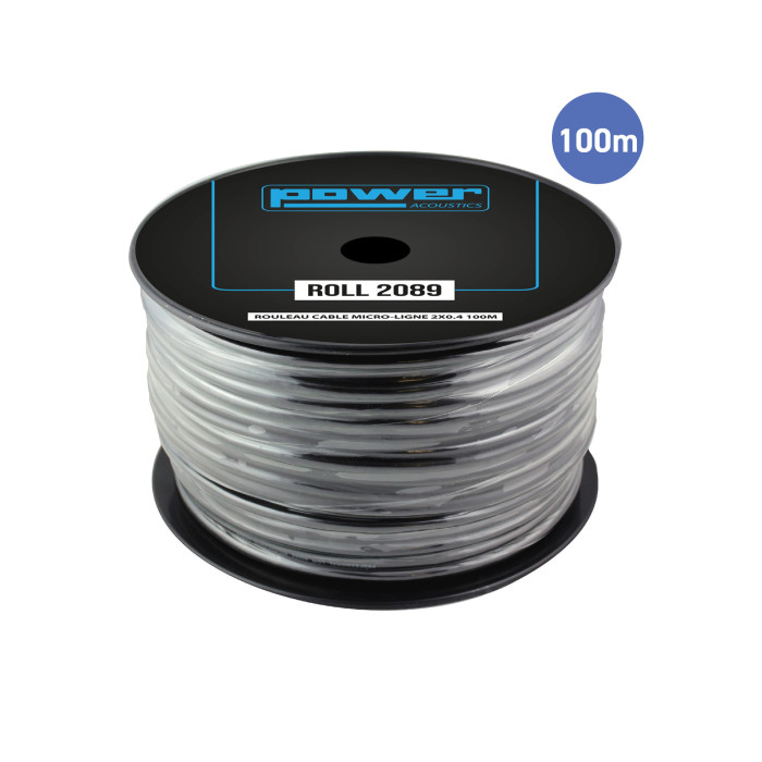 Rouleau Câble Micro-Ligne 2x0.4 100m