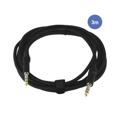 Câble 3m - JACK STEREO Mâle - JACK STEREO Mâle