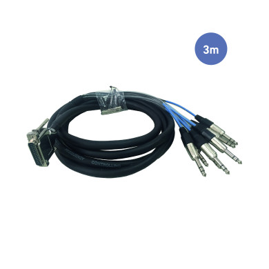 Câble 3m - DB25 Mâle - JACK STEREO Mâle