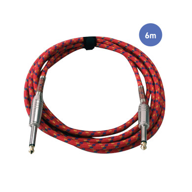 Câble 6m - JACK MONO Mâle - JACK MONO Mâle