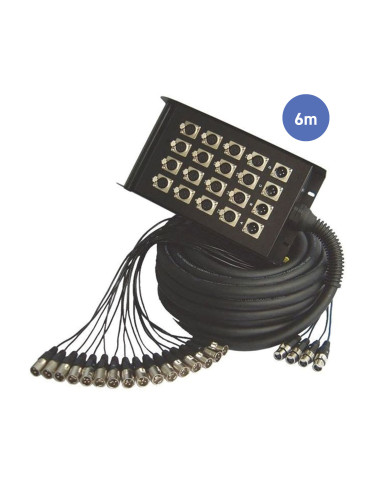 Multipaires Boîtier Scène 6m - 16 IN / 4 OUT