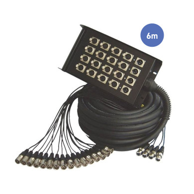 Multipaires Boîtier Scène 6m - 16 IN / 4 OUT