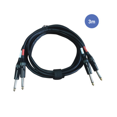 Câble 3m - JACK MONO Mâle