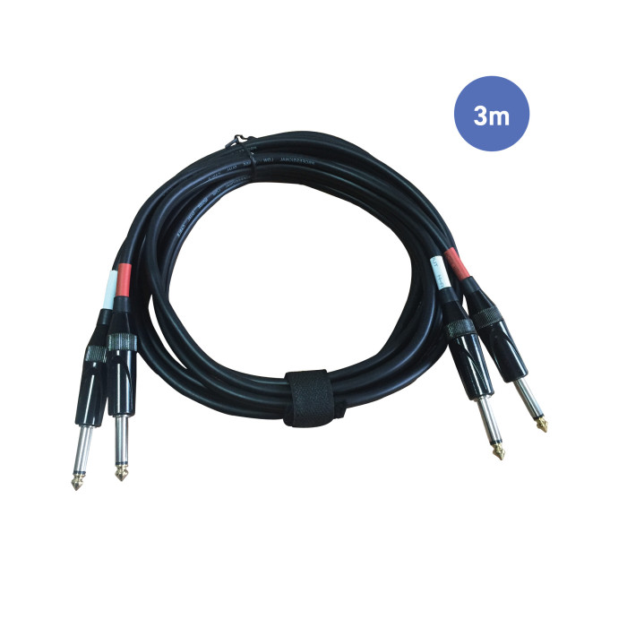 Câble 3m - JACK MONO Mâle