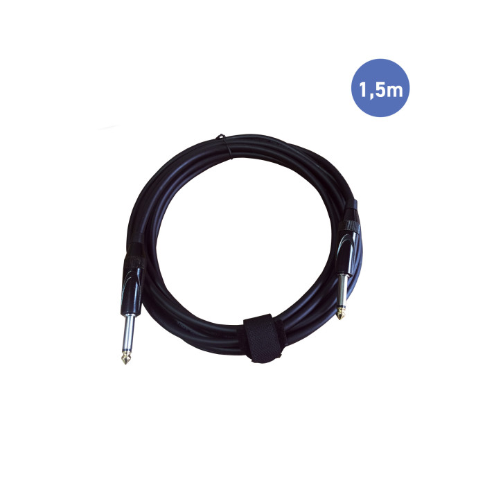 Câble 1,5m - JACK MONO Mâle - JACK MONO Mâle