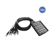 Multipaires Boîtier Scène 15m - 12 IN / 12 OUT