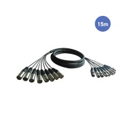 Octopaires 15m - XLR 3 PIN Mâle - XLR 3 PIN Femelle