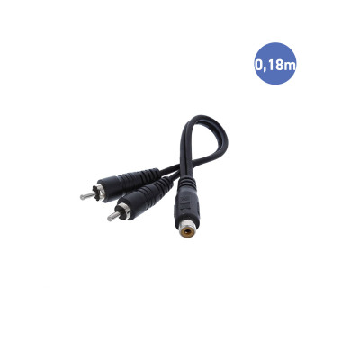 2 Rca Male/ 1 Rca Femelle 0.18m