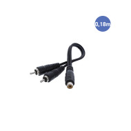 2 Rca Male/ 1 Rca Femelle 0.18m