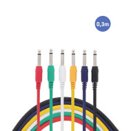 Pack 6 Câbles Patch Droit 0.3m