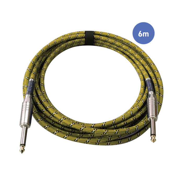 Câble 6m - JACK MONO Mâle - JACK MONO Mâle